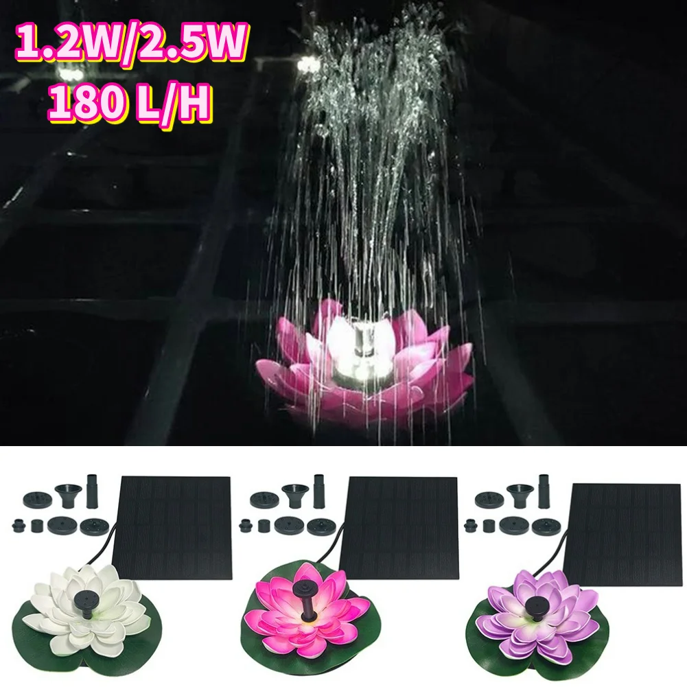 Floating Solar Fountain Water Pump - Lotus Shape Floating Garden Fountain Life