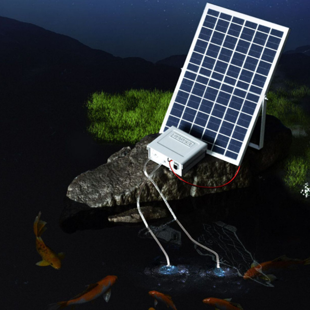 For 24 7 Oxygen Supply Black S - Solar Pond Aerator Oxygen Pump ulasan dan harga