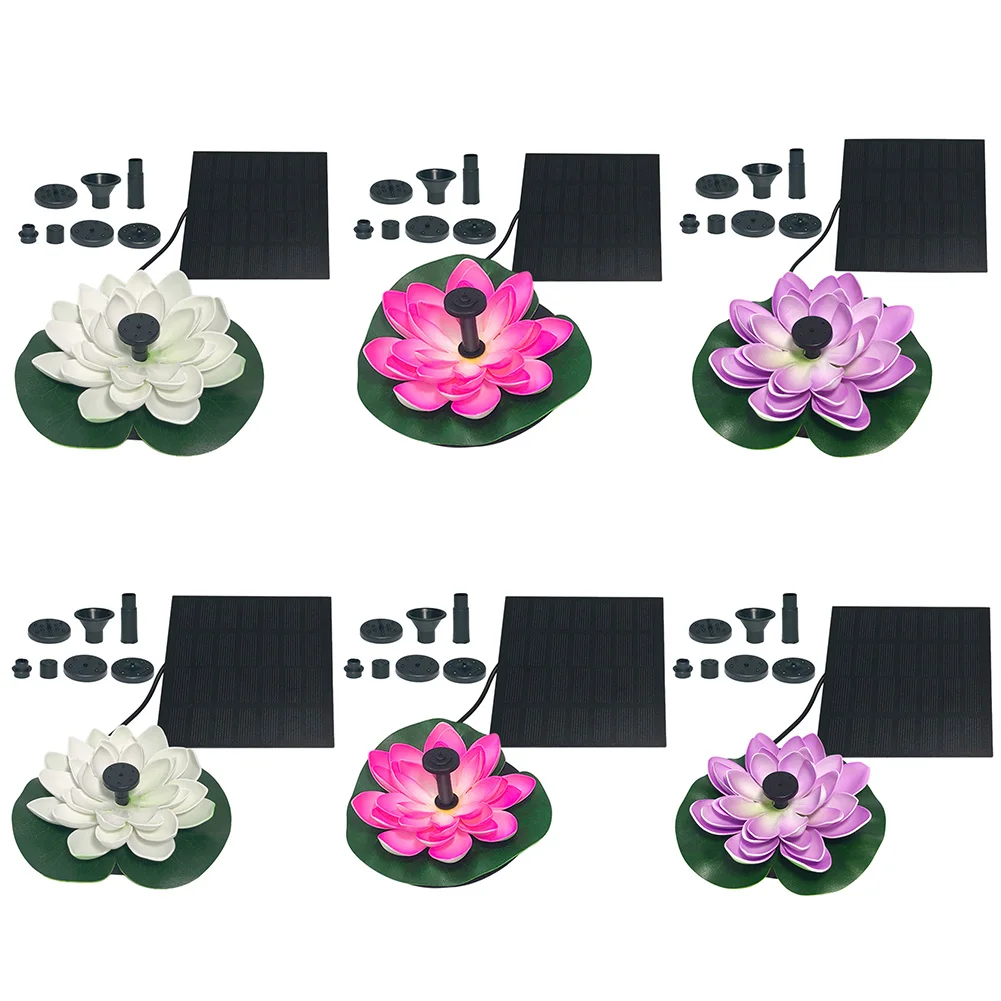 Lotus Shape Floating Garden Fo - Floating Solar Fountain Water Pump ulasan dan harga