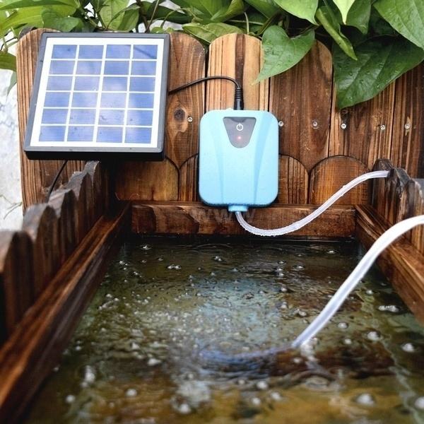 Solar Aquarium Oxygen Air Pump - Solar Pond Aerator Oxygen Pump ulasan dan harga