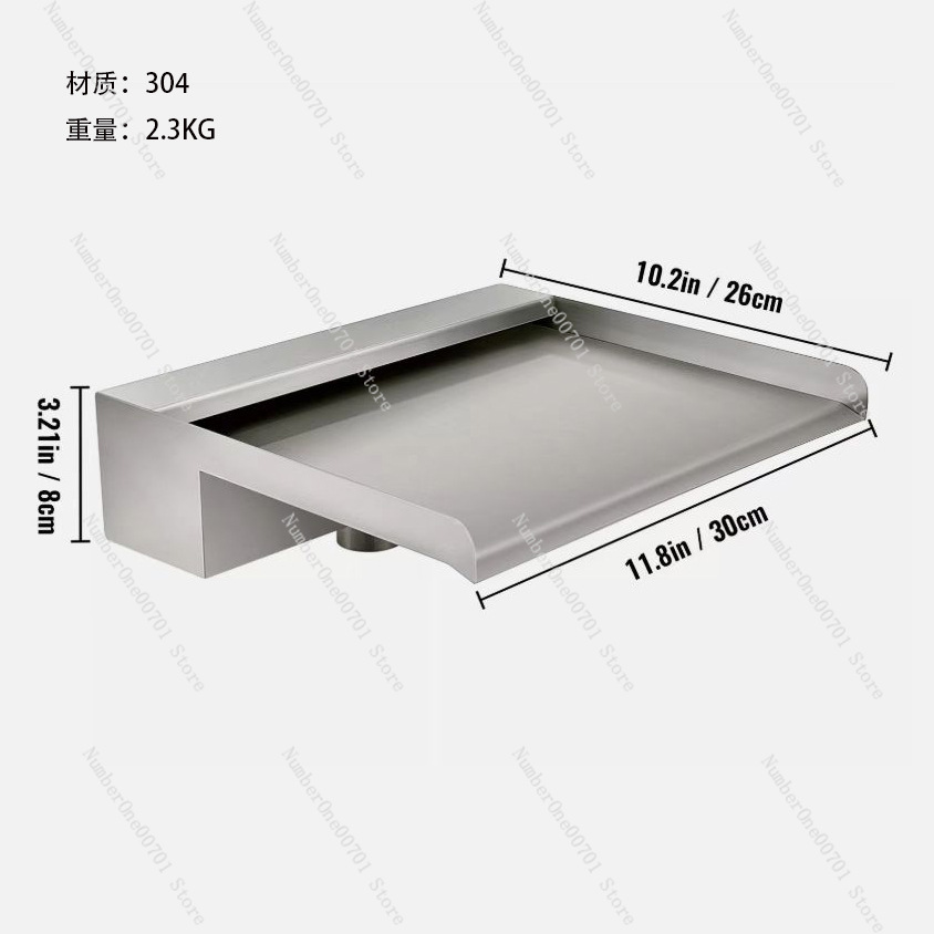Stainless Steel Waterfall Spil - Waterfall Spillway Stainless Steel Weir ulasan dan harga