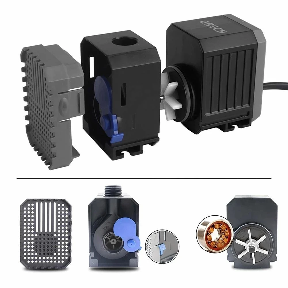 CN Plug Ultra Quiet Submersibl - Submersible Pond Pump 5000L H ulasan dan harga