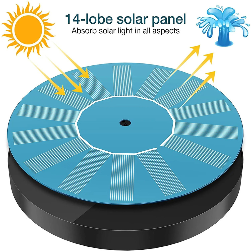 13cm Floating Solar Panel Sola - Floating Solar Fountain Water Pump ulasan dan harga