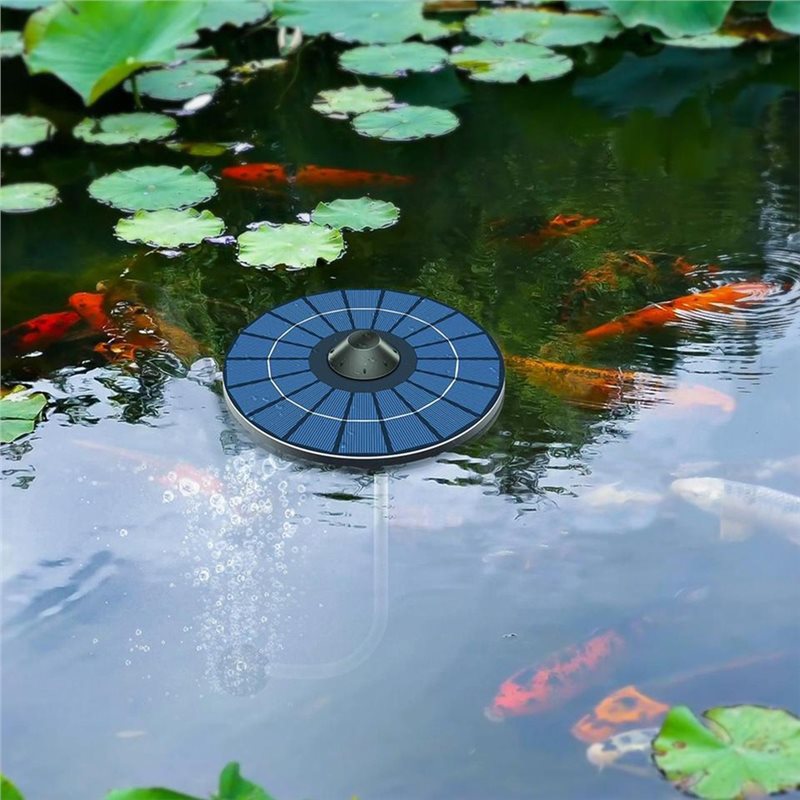 A84E-Fish Tank Oxygenator Sola - Solar Pond Aerator Oxygen Pump ulasan dan harga